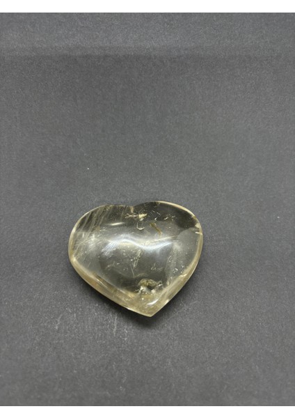 Dumanlı Kuvars Kalp Palmstone Doğaltaş