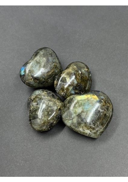 Labradorit Kalp Palmstone Doğaltaş(Büyük)