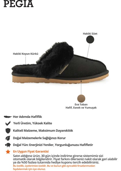 Kürklü Kadın Ev Terliği 191202 fiyatları