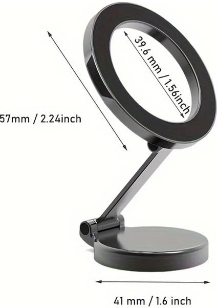 1080 Derece Metal Mıknatıslı Akrobat Telefon Tutucu Kaliteli Sarsılmaz Masa Üstü Araç Içi Tel Tutucu