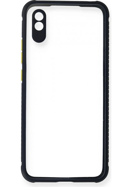 Xiaomi Redmi 9A Kılıf Miami Şeffaf Silikon - Lacivert (K95) fiyatları