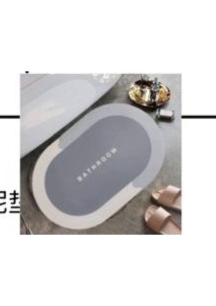 Şık Tasarım Sihirli Su Emici Banyo Lavabo Tuvalet Paspası Kaymaz Tabanlı Abdest Paspası modelleri