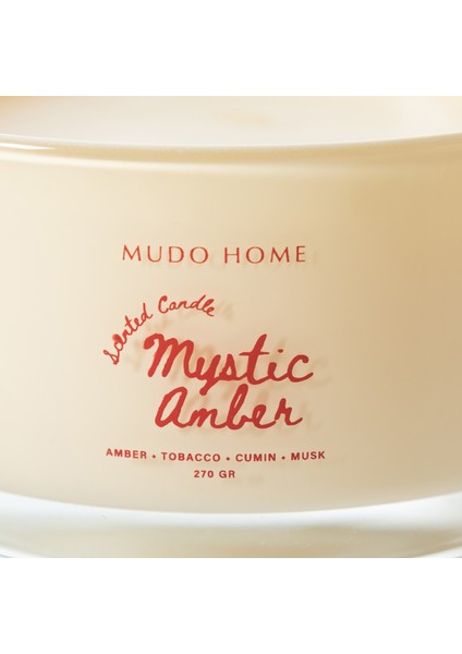 Mystıc Amber Yatay Mum