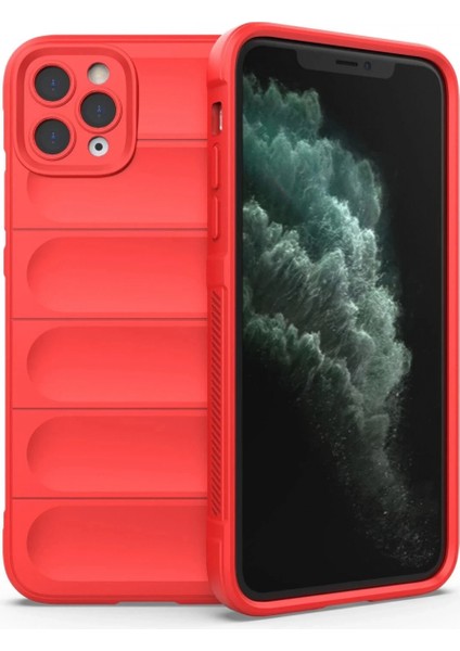 iPhone 11 Pro Max Kılıf Optimum Silikon - Kırmızı (K95)