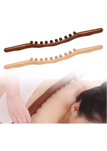 60 cm Doğal Ahşap Masaj Sopası