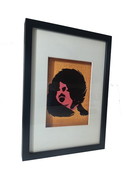 Kırmızı Baklıklı Kız ve Kurt - Uv LED Li Neon Nakış Işlemeli 21X30 cm fiyatları