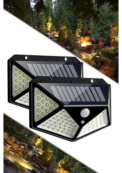 Dış Mekan Aydınlatm 100 LED Bahçe Lambası Bahçe Işıklandırma Bahçe Aydınlatma modelleri