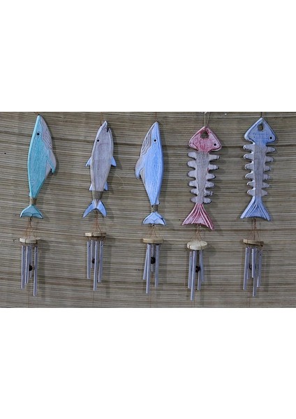 Buğz Ahşap Balıklı Metal Çan No:5