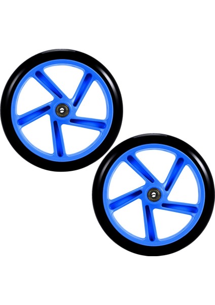 Parça Scooter Tekerleği 200 mm Pu Malzeme Tekerlek Kalınlığı 30 mm Abec-7 Rulman Scooter Aksesuarları, Mavi (Yurt Dışından) modelleri