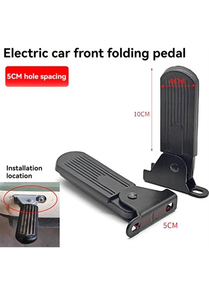 Adet Elektrikli Moped Ön Pedallı Scooter Ön Katlanabilir Pedal Bacak Destek Pedi Kalınlaştırılmış Çelik Plaka Ebike Aksesuarları 5 cm (Yurt Dışından) modelleri