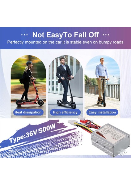 Elektrikli Bisiklet Fırçalı Kontrol Cihazı 36V 500W Scooter Kontrol Cihazı (Yurt Dışından) fırsatları