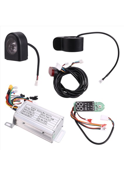 36V 350W Fırçasız Kontrol Cihazı + Bluetooth Ölçer + Işık + Hızlandırıcı Kiti (Yurt Dışından)