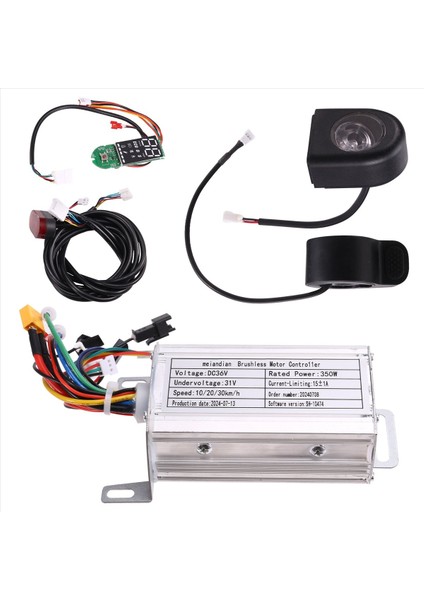 36V 350W Fırçasız Kontrol Cihazı + Bluetooth Ölçer + Işık + Hızlandırıcı Kiti (Yurt Dışından) modelleri