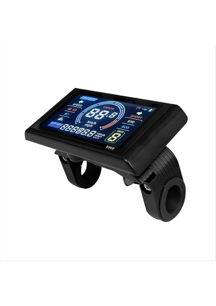 Ebike LCD Ekran 24-72V 5pin LCD-S966 Akıllı Renkli Ekran Su Geçirmez (Yurt Dışından)