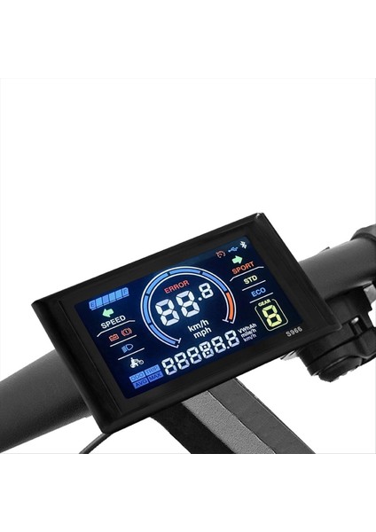 Ebike LCD Ekran 24-72V 5pin LCD-S966 Akıllı Renkli Ekran Su Geçirmez (Yurt Dışından) indirimleri