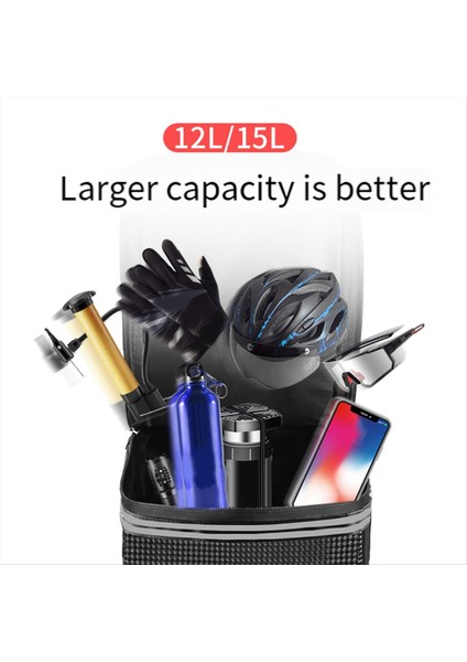 Su Geçirmez Yağmur Kılıflı Bisiklet Bagaj Çantası Bisiklet Çantaları 12L (Yurt Dışından) fiyatları