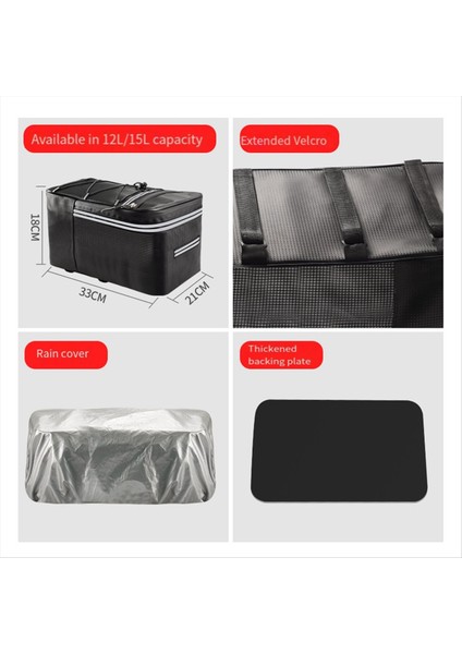 Su Geçirmez Yağmur Kılıflı Bisiklet Bagaj Çantası Bisiklet Çantaları 12L (Yurt Dışından) indirimleri