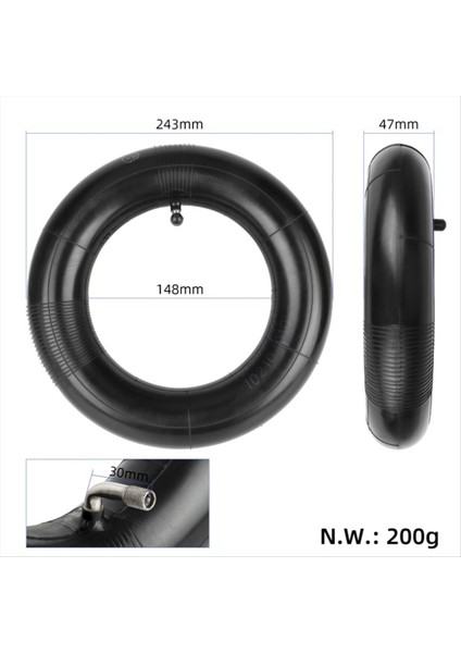 255X80 90/65-6.5 80/65-6.5 Için 90 Derece Yedek Iç Lastik (Yurt Dışından) indirimleri