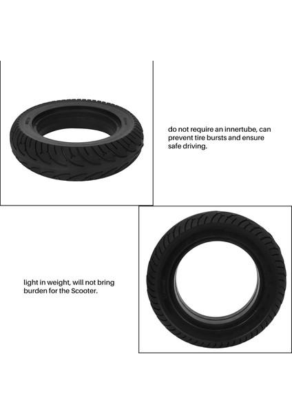 Katlanır E-Bisiklet Için 10X2,5 Siyah Katı Lastik Genişletilmiş Lastik Kauçuğu (Yurt Dışından) fırsatları