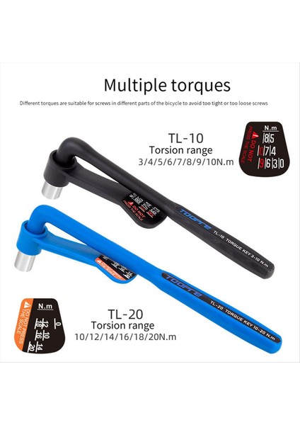 Toopre Bisiklet Taşınabilir Tork Anahtarı Iç Altıgen Seti Tl-10 Siyah (Yurt Dışından) fırsatları