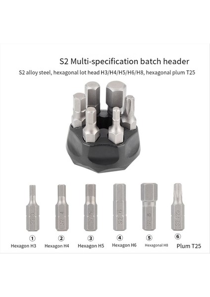 Toopre Bisiklet Taşınabilir Tork Anahtarı Iç Altıgen Seti Tl-10 Siyah (Yurt Dışından) indirimleri
