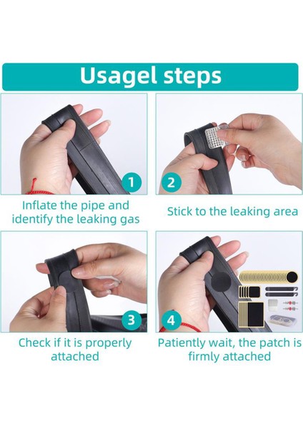 46 Parça Lastik Yama Seti Kendinden Yapışkanlı Yamalar Metal Raspa ve Kol Seti Taşınabilir Açık Hava Bisiklet Lastiği Tamir Aletleri (Yurt Dışından) indirimleri