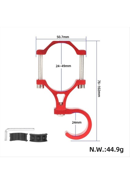 Bisiklet Pedal Saklama Kancası Ön Kanca Kırmızı (Yurt Dışından) modelleri