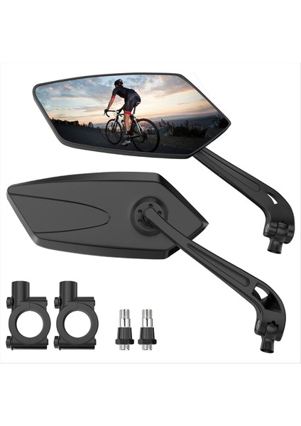 Bisiklet Aynası 2'li Paket, Bisiklet Aynaları Gidona Monte Dikiz Aynası (Yurt Dışından)