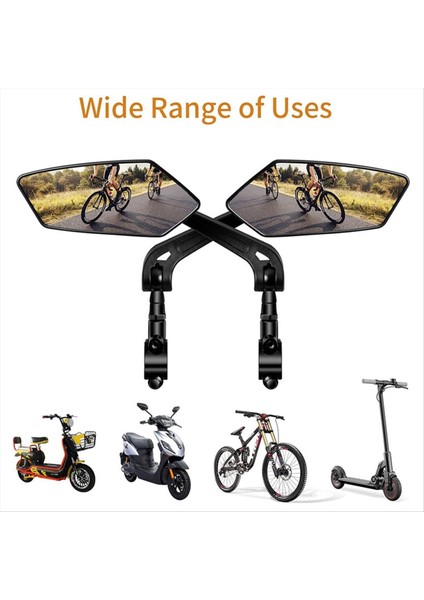 Bisiklet Dikiz Aynası, Ayarlanabilir Döner Gidon Aynası (Yurt Dışından) modelleri