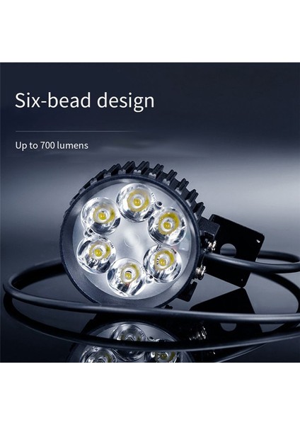 E-Bisiklet Ön Lambası 12V-80V Evrensel Bisiklet Kornası E-Scooter Uyarı Lambası (Yurt Dışından) fiyatları