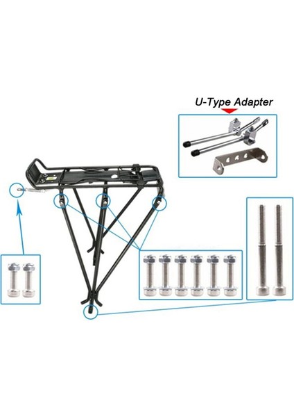 Bisiklet Taşıyıcıları Arka Bagaj Taşıyıcı Raf Braketi Bisiklet Parçaları (Yurt Dışından) fiyatları