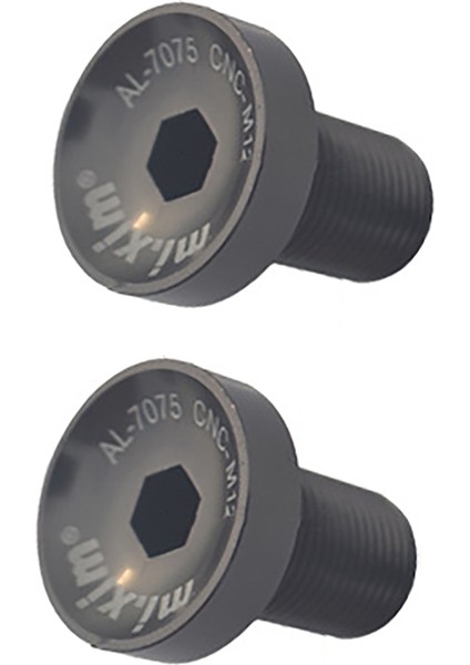 Mi.xim 2 Adet Bisiklet Orta Göbek M12 Krank Takımı Vidası Siyah (Yurt Dışından)