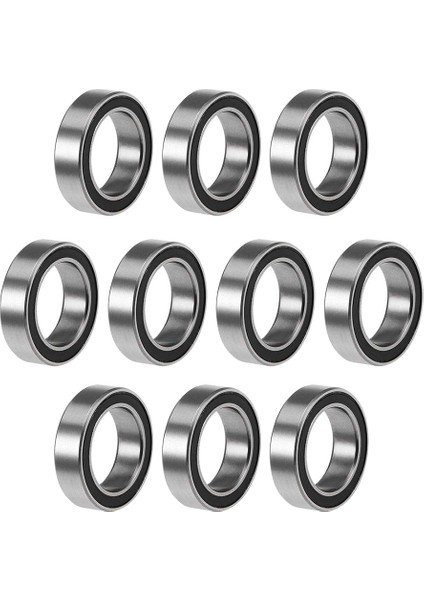 Yüksek Kaliteli Minyatür Contalı Derin Oluklu Bilyalı Rulman, Siyah (Yurt Dışından)