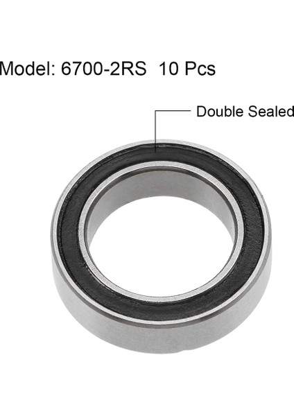 Yüksek Kaliteli Minyatür Contalı Derin Oluklu Bilyalı Rulman, Siyah (Yurt Dışından) fiyatları