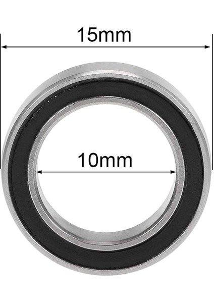 Yüksek Kaliteli Minyatür Contalı Derin Oluklu Bilyalı Rulman, Siyah (Yurt Dışından) fırsatları