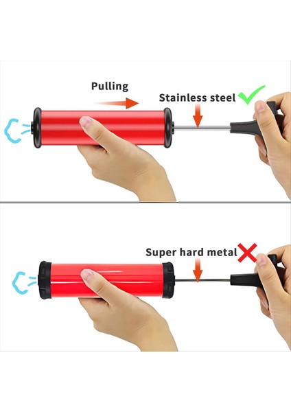 5 Iğne, Nozul ve Hortumlu Spor Topu Pompası Seti - Taşınabilir Itmeli (Yurt Dışından) fiyatları