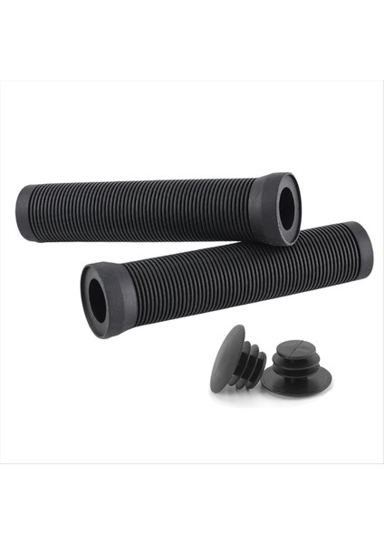 Bisiklet Tutacakları 22 mm Yol Bisikleti Tutacağı Kaymaz Darbe Emici Siyah (Yurt Dışından)