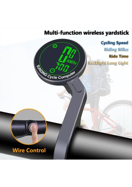 Sunding Kablosuz Bisiklet Bilgisayarı Su Geçirmez Bisiklet Kilometre Sayacı (Yurt Dışından) fiyatları