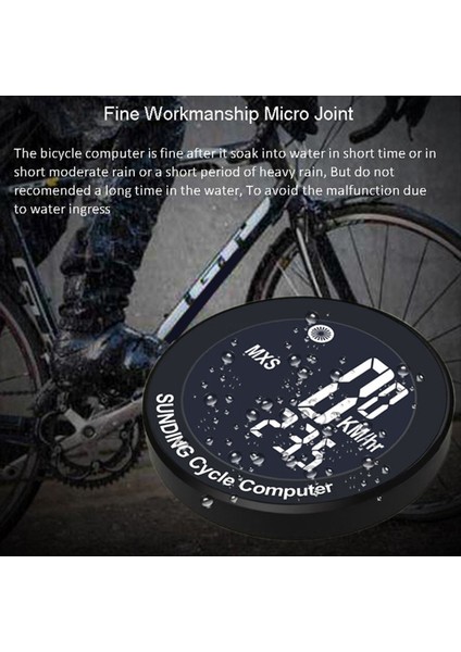 Sunding Kablosuz Bisiklet Bilgisayarı Su Geçirmez Bisiklet Kilometre Sayacı (Yurt Dışından) indirimleri
