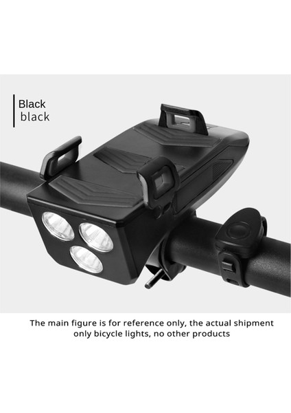 2000 Mah Bisiklet Işığı Cep Telefonu Tutucu Bisiklet Ön Işığı Cep Telefonu Tutucu Güç Bankası Hoparlör Işığı Siyah (Yurt Dışından) fiyatları