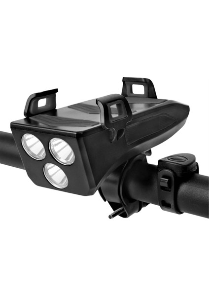 2000 Mah Bisiklet Işığı Cep Telefonu Tutucu Bisiklet Ön Işığı Cep Telefonu Tutucu Güç Bankası Hoparlör Işığı Siyah (Yurt Dışından) indirimleri