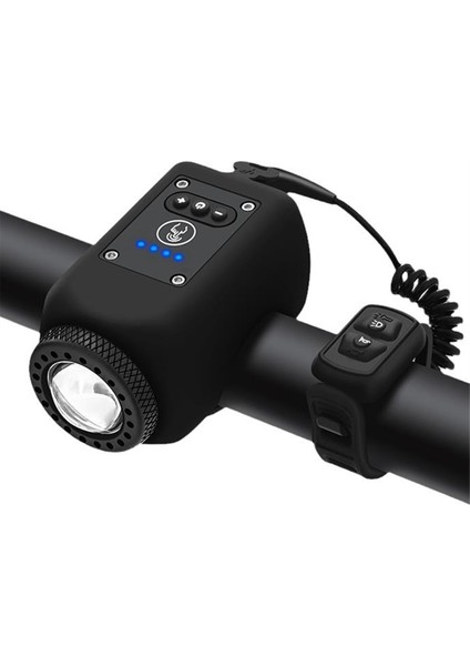 Gece Sürüşü Için 2'si 1 Arada Bisiklet Lambası ve Kornası Seti, Gece Bisikleti El Feneri Aksesuarları, 4 Işık Modu, Ipx5 Siyah (Yurt Dışından) fırsatları