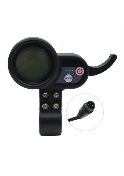 Jp Için 36V-60V LCD Ekranlı Gösterge Paneli 6pın E Scooter E Bisiklet Sayacı (Yurt Dışından)