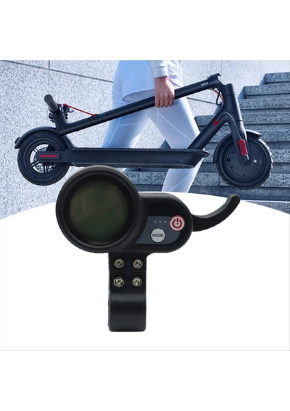 Jp Için 36V-60V LCD Ekranlı Gösterge Paneli 6pın E Scooter E Bisiklet Sayacı (Yurt Dışından) fırsatları