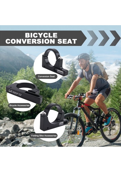 Litepro Sp8 Bisiklet Ön Vites Adaptörü Dönüşüm Tabanı 40 mm Siyah (Yurt Dışından) fırsatları