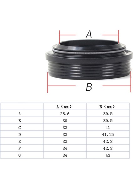 Fox/rockshox Için 28,6X39,5 mm Bisiklet Ön Çatal Toz Contası (Yurt Dışından) fiyatları