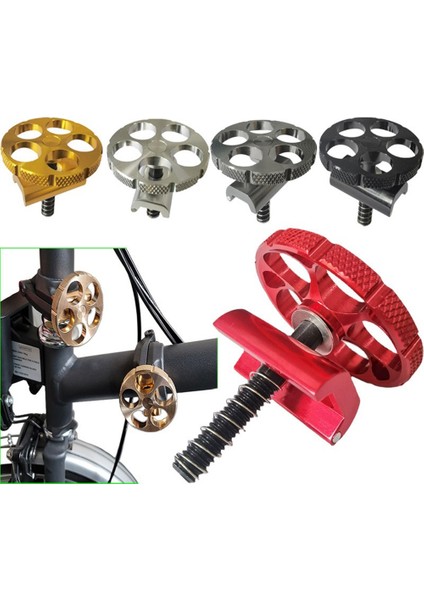 Katlanır Bisiklet Çerçevesi Için Yuvarlak Menteşe Kolu C Toka Kelepçe Seti Kiriş, C (Yurt Dışından) fiyatları