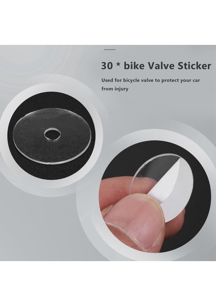30 Adet/takım Bisiklet Presta Valf Etiketi Jant Koruma Gaz Hava Nozulu (Yurt Dışından) indirimleri