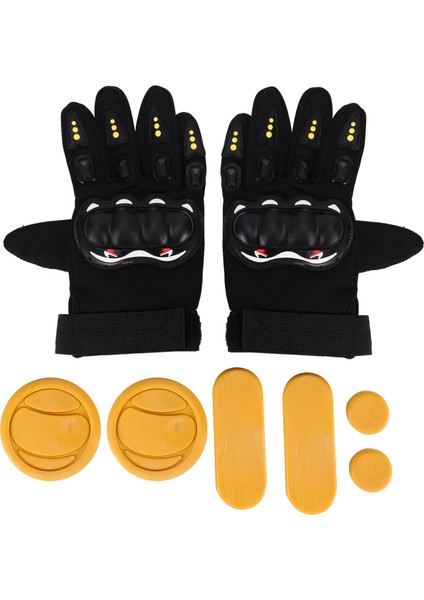 Kendin Yap Longboard Kaykay Eldivenleri Kaykay Eldivenleri Köpük Koruyuculu Yokuş Aşağı Longboard Kaykay Eldivenleri Kaydırıcı Diskli (Yurt Dışından)