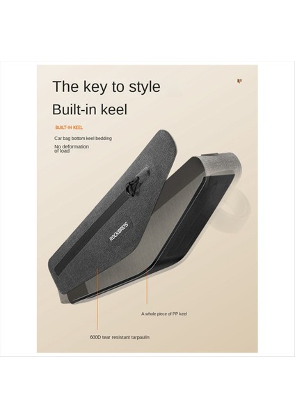 Rockbros Bisiklet Çerçeve Çantası Bisiklet Çantası Ön Kiriş Çantası Üçgen Çanta (Yurt Dışından)